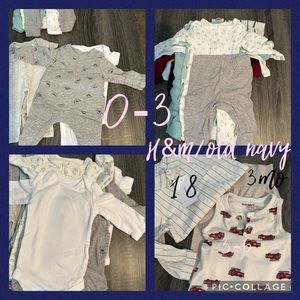 0 to 3 months, baby boy clothes